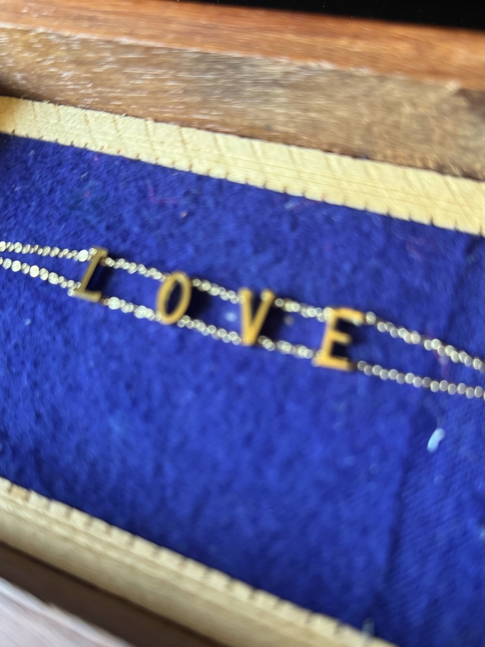 Delicate Gold LOVE Bracelet - Women's Jewelry